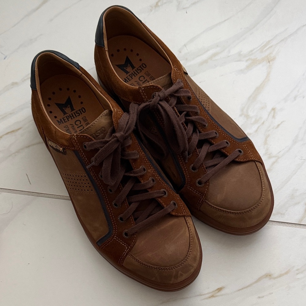 🗽NWOT Mephisto City Hiker Leather Sneakers